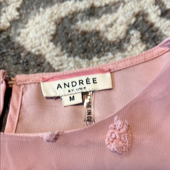 ANDREE BY UNIT Pink Ruffled Blouse - Picture 4 of 6